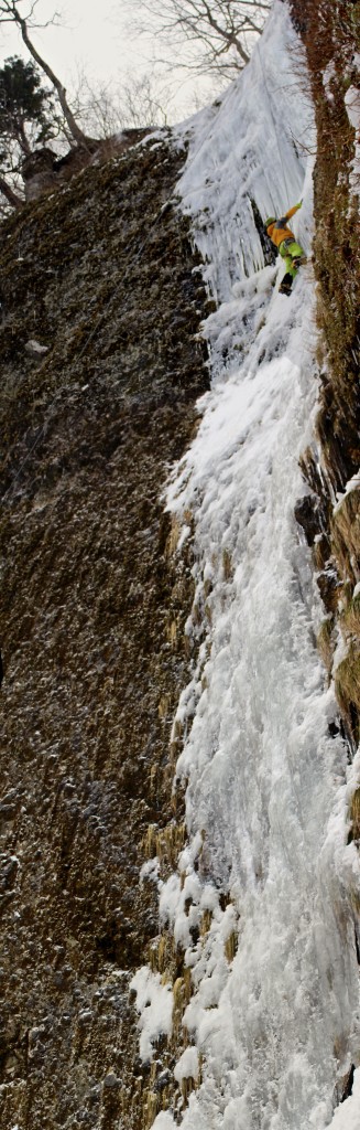 Cameron on icefall