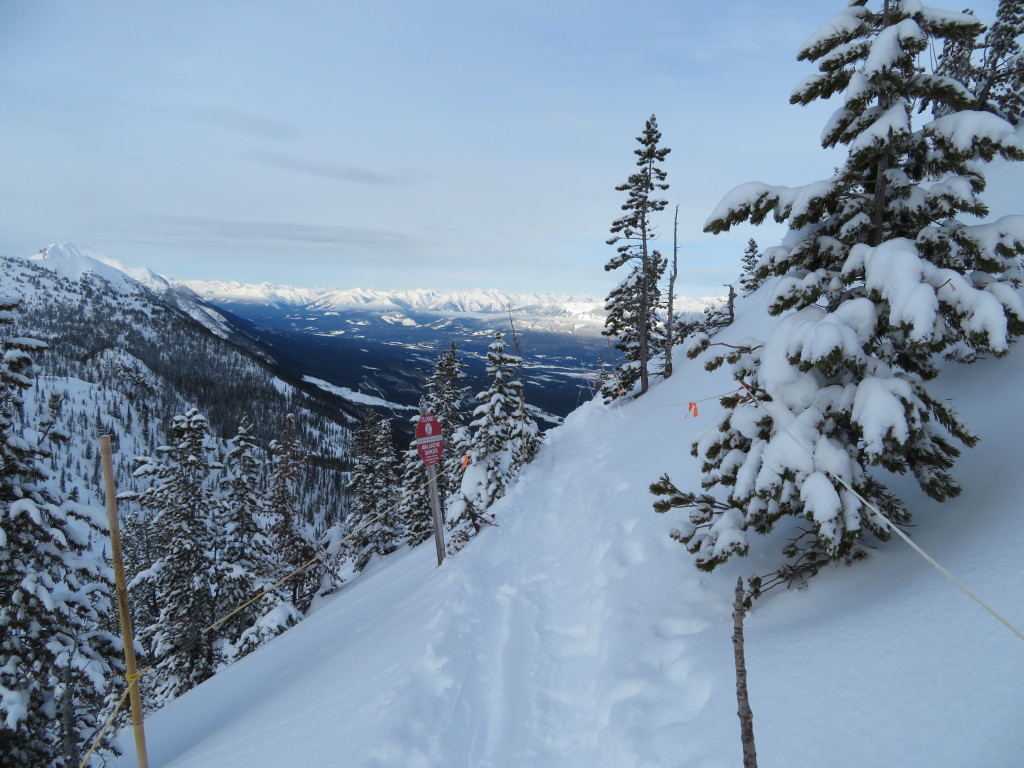 Traversing towards 'Consequence' chute.